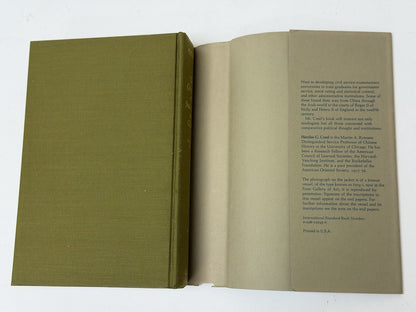 Origins of Statecraft in China Vol 1 Herrlee Creel 1970s Univ Chicago Press HC
